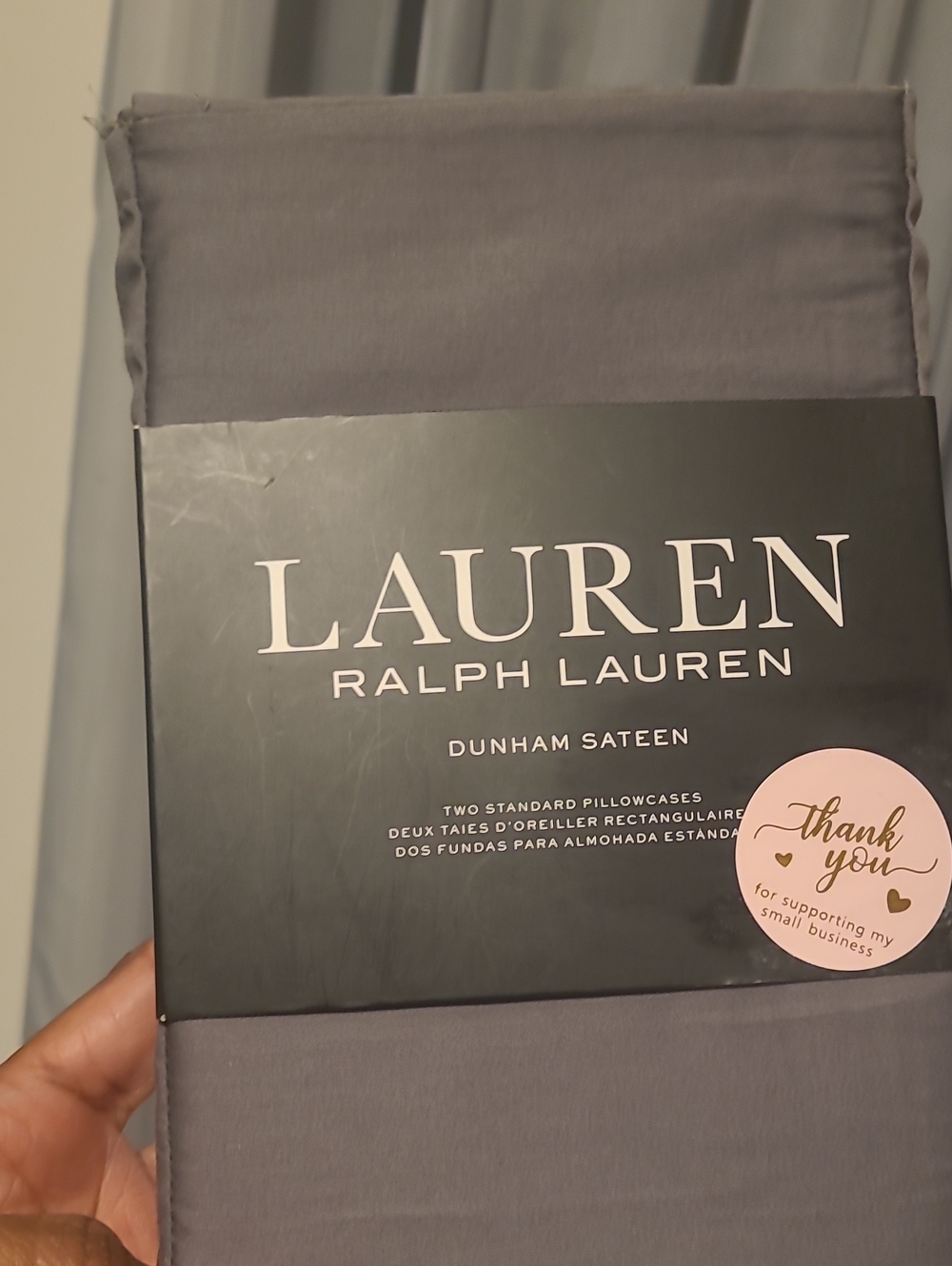 Lauren Ralph Lauren Dunham Sateen Pillowcases - Gray